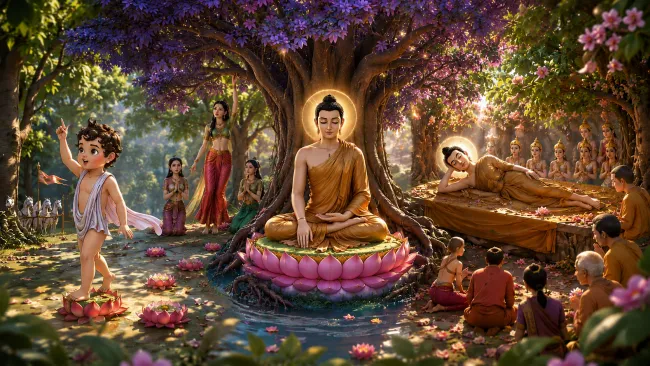 Saga Dawa Düchen: Ngày Đức Phật đản sinh, thành đạo và nhập Niết Bàn trong cùng một vầng trăng