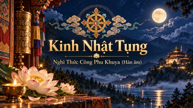 Kinh Nhật Tụng - Nghi Thức Công Phu Khuya (Hán âm)