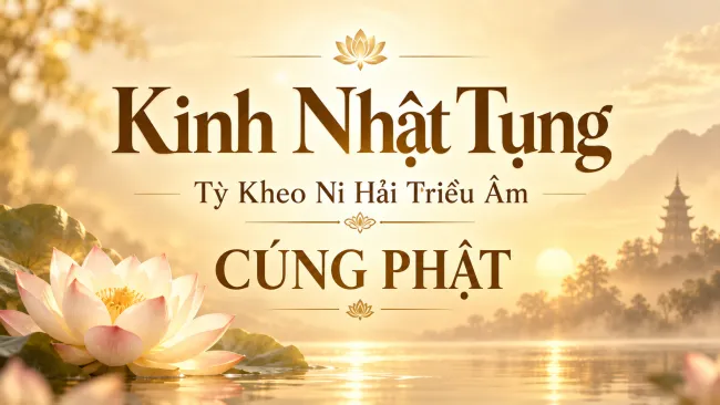 Kinh Nhật tụng – TKN Hải Triều Âm: CÚNG PHẬT