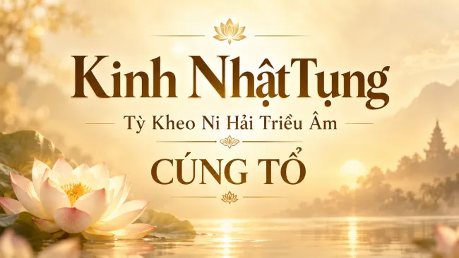 Kinh Nhật tụng – TKN Hải Triều Âm: CÚNG TỔ
