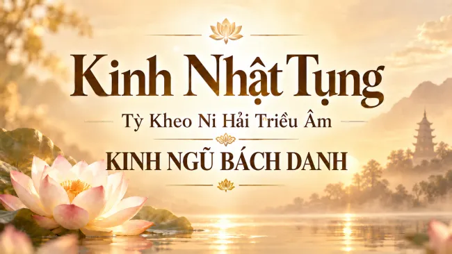 Kinh Nhật tụng – TKN Hải Triều Âm: KINH NGŨ BÁCH DANH