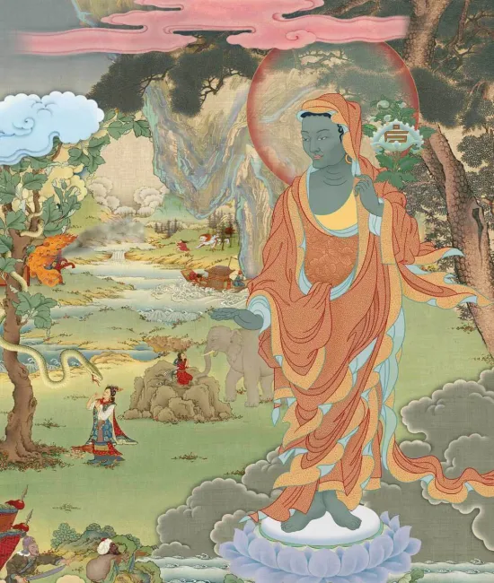 Đức Naropa chỉ dạy hành giả thành tựu pháp tu Phật Quan Âm Độ Mẫu Tara